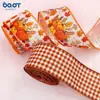 Cinta Cuadros con Borde de Alambre Calabaza de Otoño 63mm Material para Manualidades Caja de Regalo Floral Festival de la Cosecha Acción de Gracias