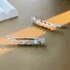 Pendientes Populares Versión Coreana de Plata S925, Diseño de la Osa Mayor Siete Estrellas, Pendientes Sencillos con Circón Brillante Incrustado Venta al por Mayor
