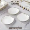 Tigelas e Pratos Atacado, Cerâmica de Jingdezhen Porcelana Óssea Louças Domésticas, Tigelas e Pratos de Luxo Leve, Tigelas de Arroz, Tigelas para Macarrão, Presentes para Mesa