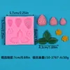 Molde de Silicona para Hacer Decoración de Pasteles Fondant, Dulces de Chocolate con Forma de Fresa, Manualidades