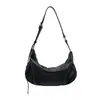 2026 Bolso de Hombro Nuevo de Color Claro para Mujer, Bolso Coreano de Nicho Plegado para Debajo del Brazo, Bolso de Mano tipo Empanada