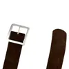 Cinturón ancho de color caramelo estilo retro coreano para cinturón de traje, superficie de felpa de gamuza sintética, cinching de cintura, cinturón de cuero versátil, sensación de alta gama