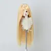 Peruca para Boneca BJD 346 Folha Luo Li Acessórios de Cabelo para Vestir Boneca Franja Longa Cabelo Longo Liso Múltiplas Cores Disponíveis