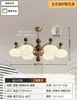[Transfronterizo] Lámpara Colgante de Sala de Estar Estilo Francés Todo Cobre Nanyang Estilo Wabi-Sabi Dormitorio Lámpara Colgante Creativa Vintage Madera Maciza Estilo Americano Retro