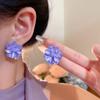 Aretes de flores de dopamina estilo festivo para mujer en verano temperamento dulce combinan con todo aretes de alta gama aretes de aguja de plata 925