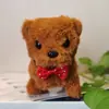 Cachorro de Brinquedo Elétrico Pelúcia para Crianças, Corgi Ursinho Realista que Anda e Late, Adequado para 1-3 Anos, Brinquedo Transfronteiriço