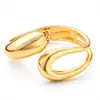 Pulseras Populares Transfronterizas Europeas y Americanas Ins Normcore Pulseras con Patrón de Onda Asimétrico Pulseras Metálicas Brillantes Joyería para Mujer