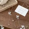 Essência Feminina Coreana~Colar Vazado Prateado com Laço para Mulheres 2026 Novo Estilo Corrente de Clavícula de Alta Qualidade Acessório Ajustável