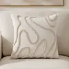 Sofá Simples Nórdico Ins Preto e Branco Sala de Estar Luxo Leve Avançado Mesinha de Cabeceira Casa de Temporada Almofada com Enchimento Capa de Almofada Almofada Almofada