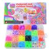 Ferramenta de Tecelagem com Elásticos Coloridos de 32, 40 e 54 Grades Brinquedo Educativo de Tecelagem Infantil Pulseira DIY Elásticos Coloridos