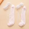 Meias Empilhadas de Renda Branca Verão Fino Estilo Japonês JK Meias Femininas Lolita Mary Jane Sapatos Renda Tubo Médio