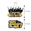 Nueva Decoración para Fiesta de Graduación 2027 Colgante para Puerta - Decoraciones Colgantes para Pared y Frente de Puerta de la Temporada de Graduación Universitaria