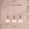 Lámpara Colgante de Restaurante Estilo Vintage Nuevo 2026, Lámpara Colgante de Tres Cabezas Forma de OVNI para Sala de Café, Lámpara de Mesita de Noche para Dormitorio Color Nogal