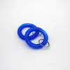 Anillo de mano de plástico de color directo de fábrica, anillo de mano para llaves transparente, pulsera con número de placa de depósito, protección ambiental