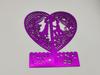 Tarjeta de felicitación 3D transfronteriza invitación de boda caja estereoscópica grabado láser, 4 piezas
