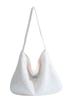 Bolso Tote de Moda Exterior Individual de Gran Capacidad para Viajeros Mujeres 2025 Nuevo Felpa Dulce Elegante Hombro Cruzado