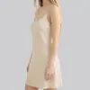 Camisola Fina de Seda para o Verão para Mulheres, Alças Sexy e Ajustáveis, Vestido Curto, Adequado para Usar em Casa ou ao Ar Livre, Estilo Europeu e Americano