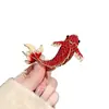 Nuevo Estilo Chino Festivo Carpa Roja Significado Buena Suerte Pin Creativo Elegante Versátil Broche Accesorios