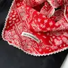 Bufanda Triángulo Estilo Ins Coreano y Japonés con Cinturón Superpuesto, Bufanda de Seda, Pañuelo para la Cabeza de Mujer, Bufanda Triángulo de Sarga, Bufanda para el Cuello para Combinar con Ropa