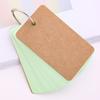 Cuaderno de Anillas de Colores en Blanco Cuaderno de Bolsillo para Estudiantes Tarjetas Portátiles de Vocabulario en Inglés Vocabulario para Niños Hojas Sueltas