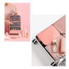 Fábrica de Origen Personalizado Plegable Bolsa de Aseo Colgante Repelente al Agua Rosa Bolsa de Aseo Almacenamiento para el Cuidado de la Piel Bolsa Cosmética