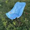 Silla lunar acolchada de respaldo alto, silla portátil para picnic y camping, silla para dibujar en la playa, silla plegable acolchada ajustable en tres posiciones