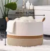Cotton Rope Woven Storage Basket Laundry Basket Sundries Children's Toy Storage Basket Home Foldable Dirty Laundry Basket Storage Basket