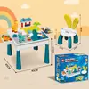 Blocos de construção para crianças Tabela multi-funcional grande compatível Lego grande partícula montada brinquedos educativos para meninos e meninas Atacado transfronteiriço