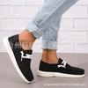 En stock todo el año 2023primavera y otoño nuevos comercio exterior talla grande zapatos de una capa planos casuales con cordones zapatos de gamuza