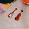 Horquilla de Guitarra Acrílica Y2K Violín Venta Caliente Transfronteriza Accesorios para el Cabello Regalo Lindo Dibujo Animado Instrumento Musical Retro Creativo