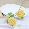 Estilo Europeu 3 Cabeças Peônia Casamento Flor Artificial Salão de Casamento Flor Artificial Flor de Chão Fileira de Flores de Estrada Flor Peônia Flor