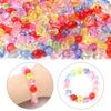 Cuentas de Calabaza Acrílicas de Colores Dulces para Joyería, Cuentas Transparentes de Linterna Cuadrada, Cuentas Sueltas para Joyería Hecha a Mano DIY
