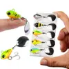 Conjunto de Iscas Submarinas Doudou Vib Spinnerbait Giratório para Pesca em Água Doce e Salgada
