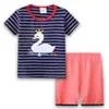 Especializado para el comercio exterior transfronterizo: ropa infantil, ropa de casa, pijamas de algodón de manga corta para niños de verano, conjuntos de pijama para niños, pijamas y pantalones de dormir para niños