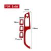 Adequado para BMW série 3 velha E90 Vermelho real fibra de carbono elevador da janela painel adesivos acessórios de modificação interior do carro