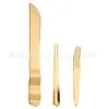 Cuchillo y Tenedor de Acero Inoxidable para Pastel de Cumpleaños Cortador de Queso West Point Cuchillo y Tenedor para Postre Cuchillo para Pastel Occidental Tenedor de Doble Propósito Logo Imprimible