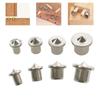 Pasador de troncos para carpintería, 4/8 piezas, sólido, hueco, posicionamiento, pasador de troncos superior, localizador de bricolaje, punzón central de pasador de madera