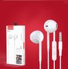 Fones de Ouvido com Fio 3.5mm Adequados para Huawei e Apple, Embalados com Controle para Celular, Fones de Ouvido Intra-auriculares Estilo Earbud para Venda no Atacado