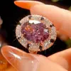 2026 Transfronteiriço Zhuangshengsheng Joias Base de Cobre Banhado a Ouro Rosa Seco Simulado Conjunto Pedra 12*16*10*12