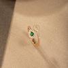 Nuevo anillo de circonita con microincrustaciones de lujo de moda de gran venta transfronteriza entre Europa y Estados Unidos, anillo de temperamento de alta gama para mujer al por mayor