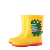 Botas de lluvia rosas antideslizantes para niñas, adecuadas para niños mayores, zapatos impermeables universales para estudiantes de primaria, botas de lluvia para todas las estaciones