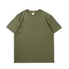 Camiseta de Manga Corta Pesada de Algodón Puro Estilo Americano Holgada 250g, Marca de Moda Oversize, Hombro Caído Holgado, Patrón Personalizado de Exportación