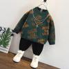 Suéteres para Niños, Camisas de Capa Interior para Niños de Otoño e Invierno, Ropa Nueva para Niños 2025, Prendas de Punto Tejidas para Bebés Niños, Ropa de Lana