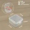 Caja de plástico transparente de PP para ferretería, equipo de pesca con señuelo, tarjetas, caja de almacenamiento de plástico con tapa, caja transparente para accesorios, caja de PP