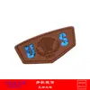Etiqueta de Couro Hot Stamping Personalizada Logotipo Hot Stamping Marca de Roupa PU Jeans Personalizado Hot Stamping Logotipo Prata Etiqueta de Couro