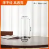 Vaso Acrílico Reto Transparente, Balde para Flores, Vaso Plástico Reto Anti-Queda, Materiais para Arranjo de Flores, Sala de Estar, Mesa de Escritório, Quarto