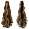 Comercio Electrónico Transfronterizo Europeo y Americano Fibra Sintética Cabello Largo Rizado de Color Cola de Caballo Alta Clip-In Extensiones de Cabello Fábrica Stock Listo