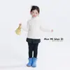 Bola de Arroz Pegajoso Ropa Infantil Niñas Cuello Alto Capa Base de Felpa Otoño/Invierno Top Cálido de Manga Larga para Niños