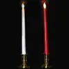 Vela Electrónica LED Control Remoto de Diez Teclas Luz de Vela Palo de Vela con Control Remoto Navideño Vela de Iglesia Vela Electrónica para Oración Sacrificial