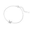 Pulsera de Mariposa Pequeña de Plata S925 con Diamante Flash Estilo Coreano Lujo Ligero Animal Pequeño Zircón con Incrustaciones de Diamantes Completos Joyería de Mano al Por Mayor Invierno